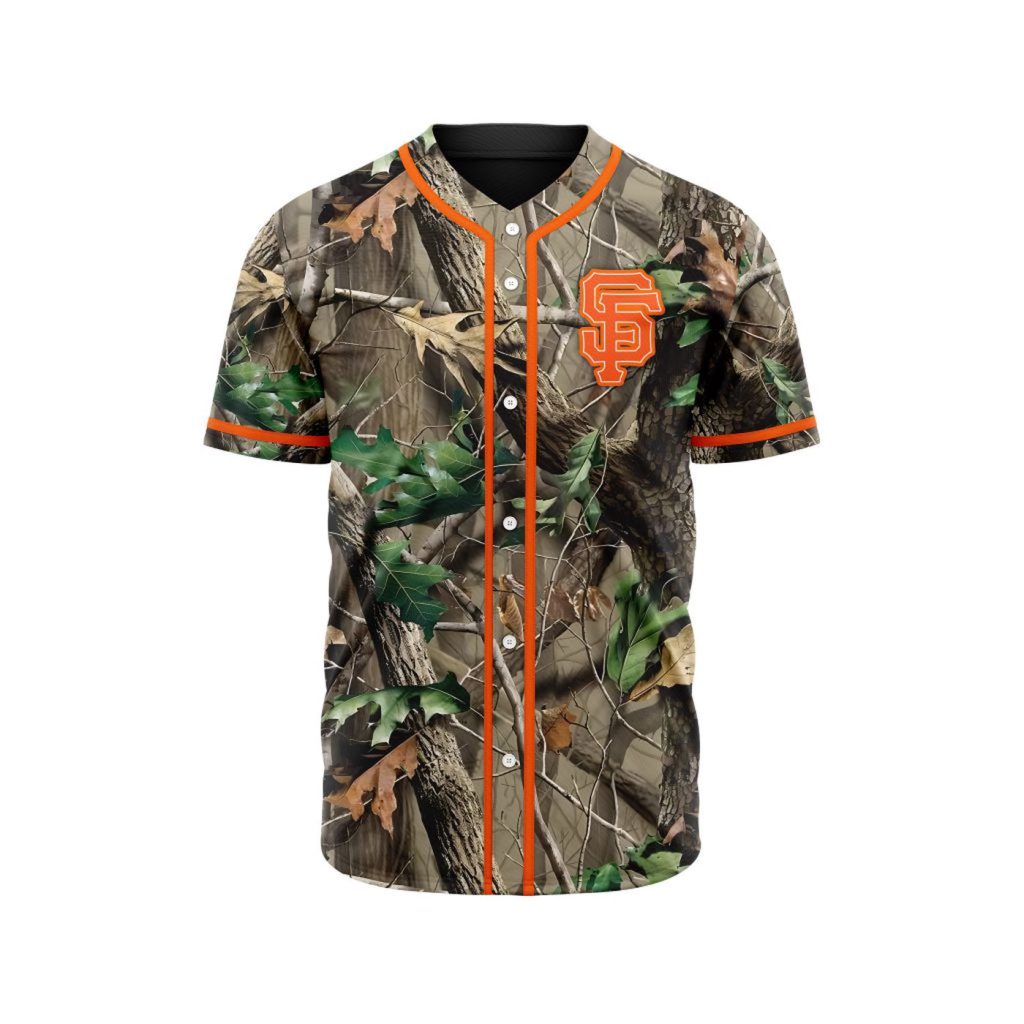 MLB San Francisco Giants Special Realtree Camo Hunting Baseball Jersey Gift for Men Women MLB San Francisco Giants Special Realtree Camo Hunting Baseball Jersey Gift for Men Women