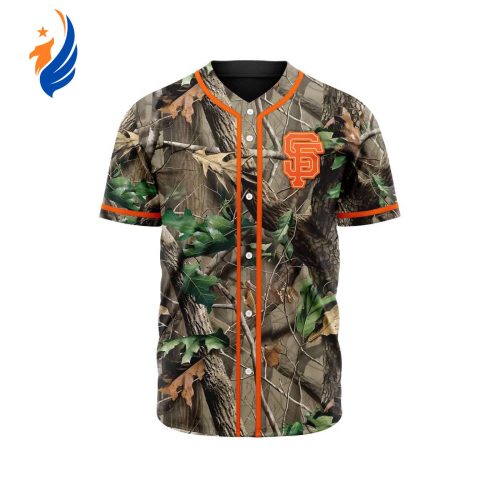 MLB San Francisco Giants Special Realtree Camo Hunting Baseball Jersey Gift for Men Women