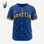 MLB Seattle Mariners Personalized 2024 City Connect Baseball Jersey Design