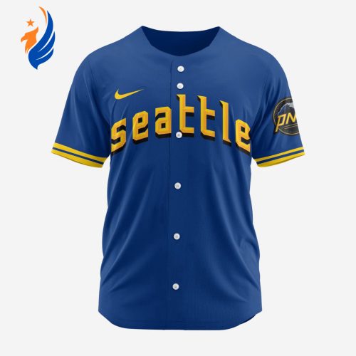 MLB Seattle Mariners Personalized 2024 City Connect Baseball Jersey Design