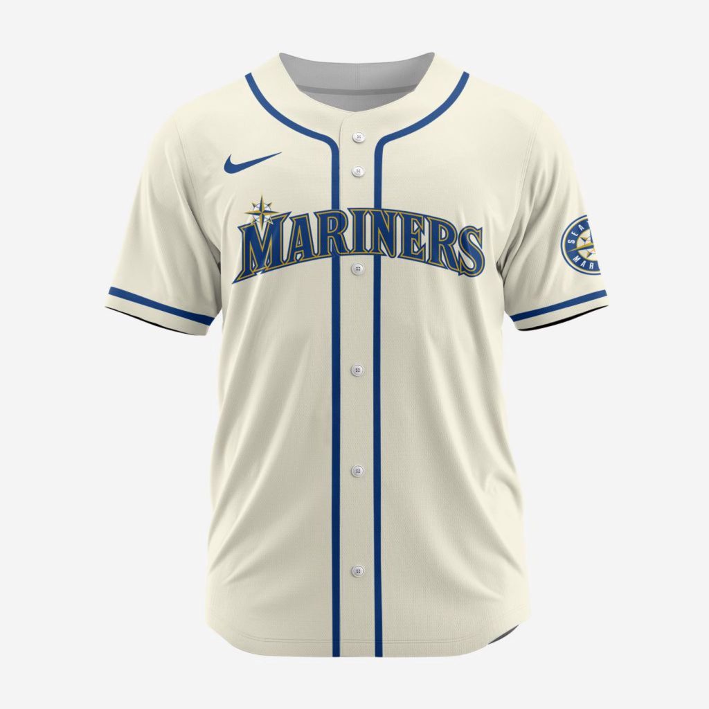 MLB Seattle Mariners Personalized Alternate Baseball Jersey MLB Seattle Mariners Personalized Alternate Baseball Jersey