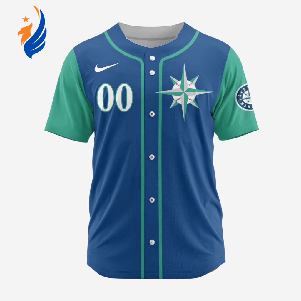 MLB Seattle Mariners Personalized Alternate Design Concept Baseball Jersey 2403 MLB Seattle Mariners Personalized Alternate Design Concept Baseball Jersey 2403