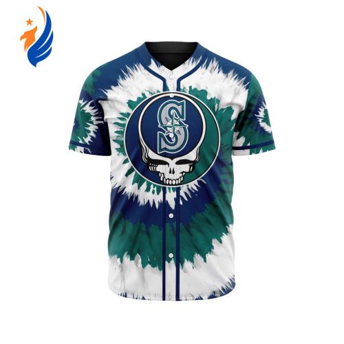 MLB Seattle Mariners Special Grateful Dead Design Baseball Jersey Gift for Men Women