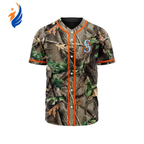 MLB Seattle Mariners Special Realtree Camo Hunting Baseball Jersey Gift for Men Women