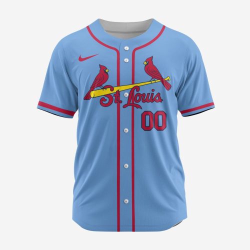 MLB St. Louis Cardinals Personalized Alternate 02 Baseball Jersey