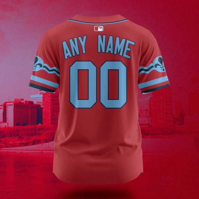 MLB St. Louis Cardinals Personalized City Connect Concept Design Baseball Jersey Gift for Men Women