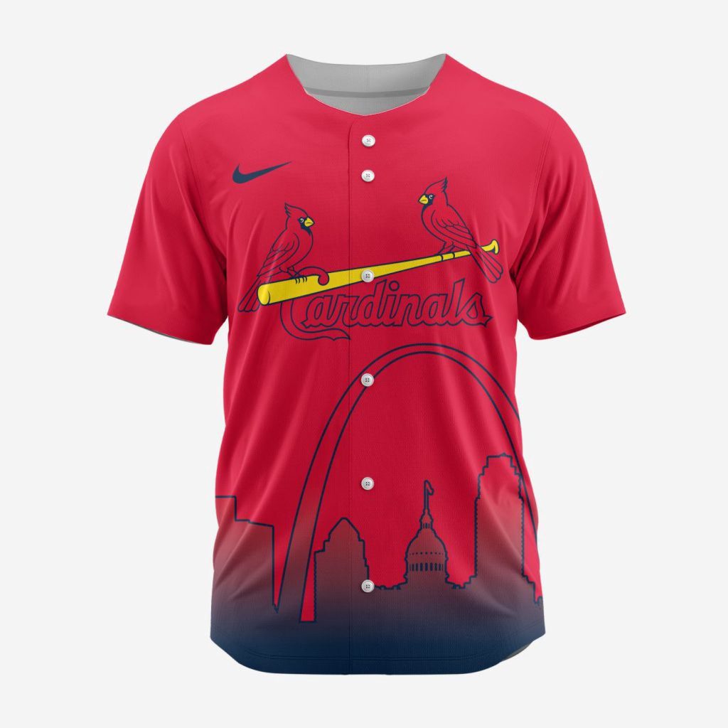 MLB St. Louis Cardinals Special City Edition Concept Baseball Jersey Gift for Men Women MLB St. Louis Cardinals Special City Edition Concept Baseball Jersey Gift for Men Women