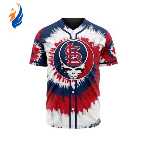 MLB St. Louis Cardinals Special Grateful Dead Design Baseball Jersey Gift for Men Women