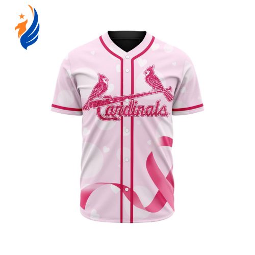 MLB St. Louis Cardinals Special Pink Design Fight Breast Cancer Baseball Jersey Gift for Men Women