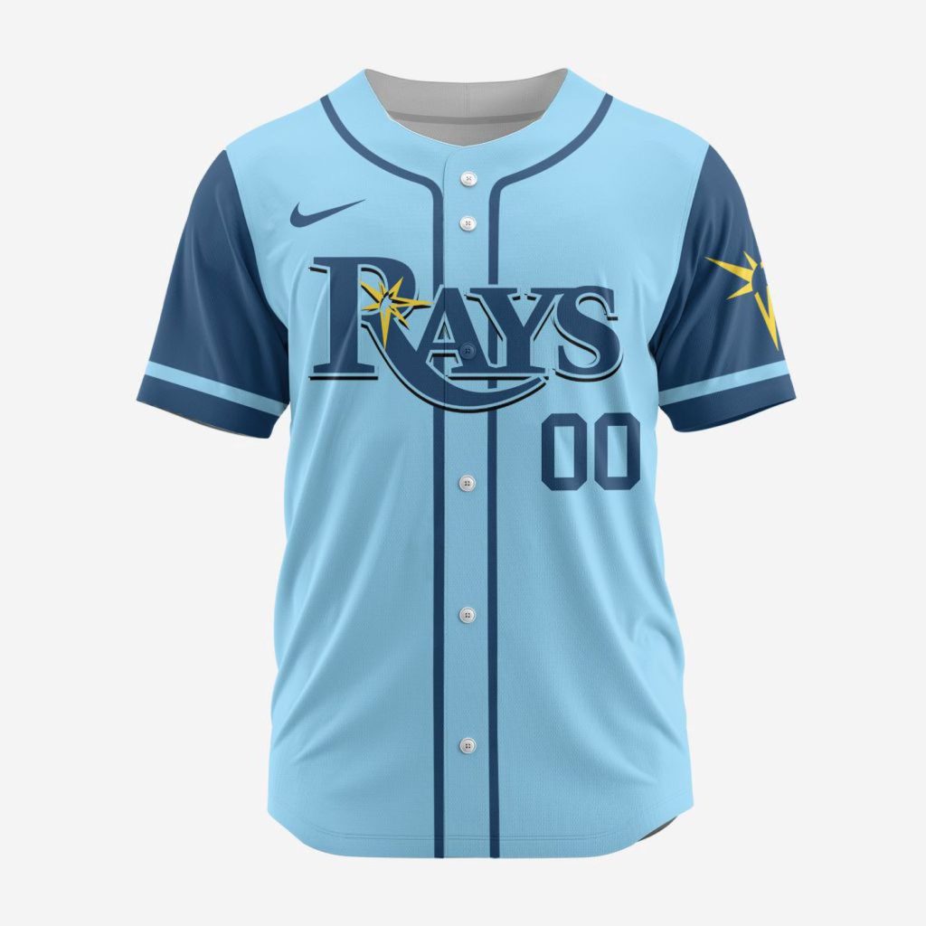 MLB Tampa Bay Rays Personalized Alternate Design Concept Baseball Jersey 2401 MLB Tampa Bay Rays Personalized Alternate Design Concept Baseball Jersey 2401