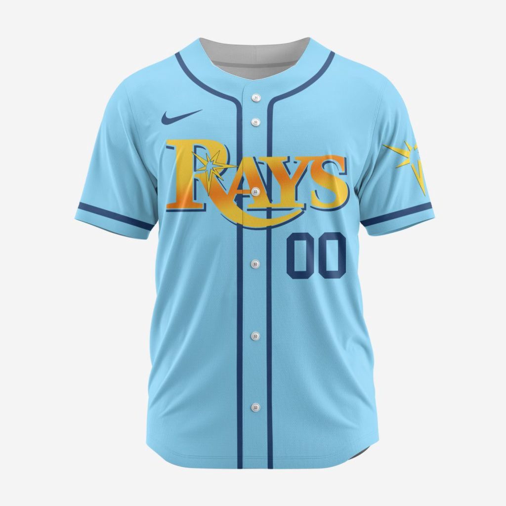 MLB Tampa Bay Rays Personalized Alternate Design Concept Baseball Jersey 2403 MLB Tampa Bay Rays Personalized Alternate Design Concept Baseball Jersey 2403