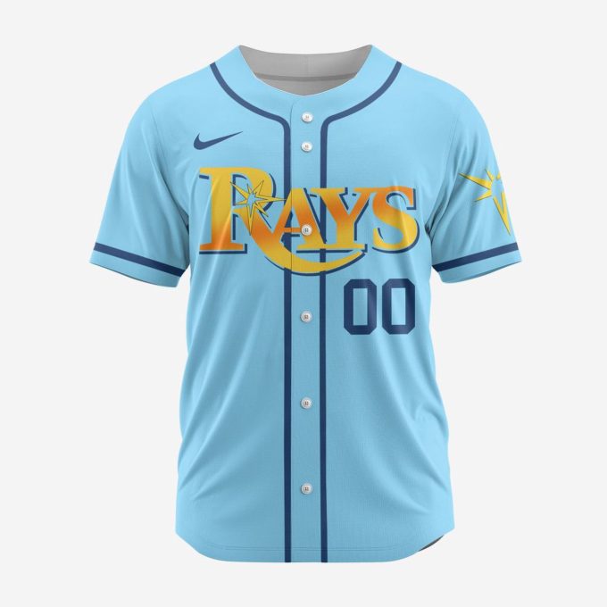 MLB Tampa Bay Rays Personalized Alternate Design Concept Baseball Jersey 2403