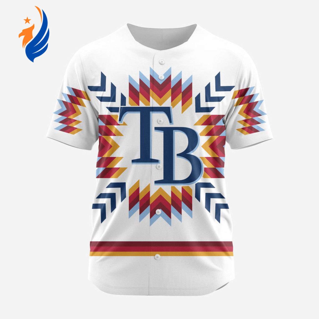 MLB Tampa Bay Rays Special Native Design Baseball Jersey Gift for Men Women MLB Tampa Bay Rays Special Native Design Baseball Jersey Gift for Men Women