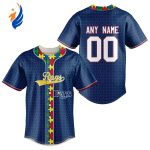 MLB Tampa Bay Rays Specialized Baseball Jersey Fearless Aganst Autism Gift for Men Women MLB Tampa Bay Rays Specialized Baseball Jersey Fearless Aganst Autism Gift for Men Women