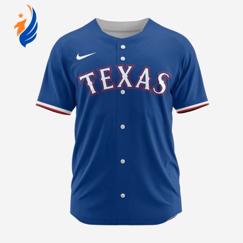 MLB Texas Rangers Personalized Alternate 02 Baseball Jersey