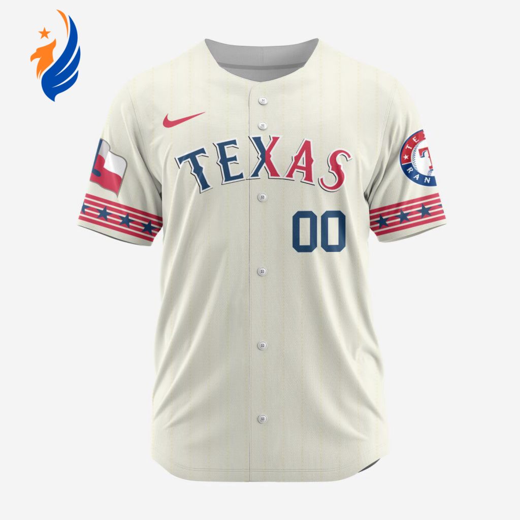 MLB Texas Rangers Personalized Alternate Design Concept Baseball Jersey 2401 MLB Texas Rangers Personalized Alternate Design Concept Baseball Jersey 2401