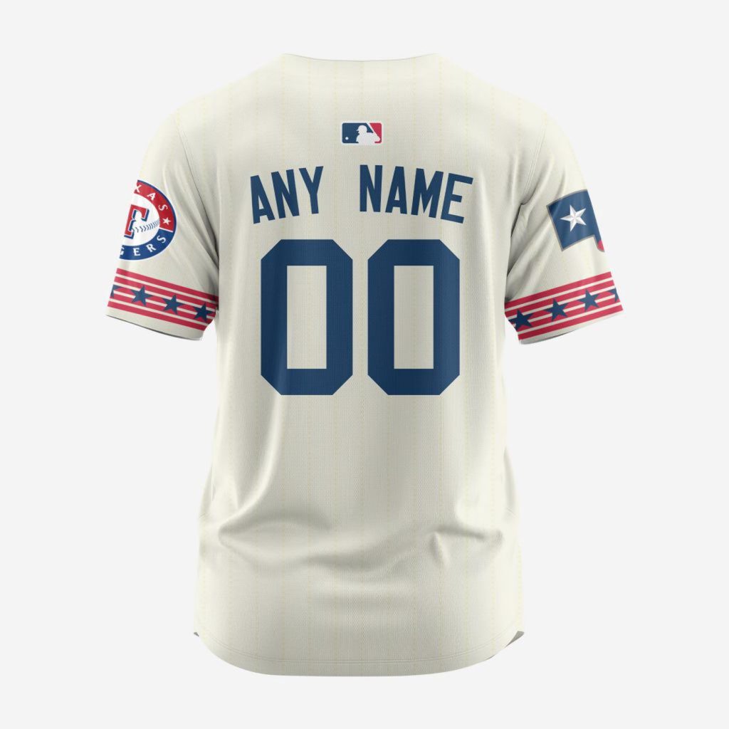 MLB Texas Rangers Personalized Alternate Design Concept Baseball Jersey 2401 MLB Texas Rangers Personalized Alternate Design Concept Baseball Jersey 2401