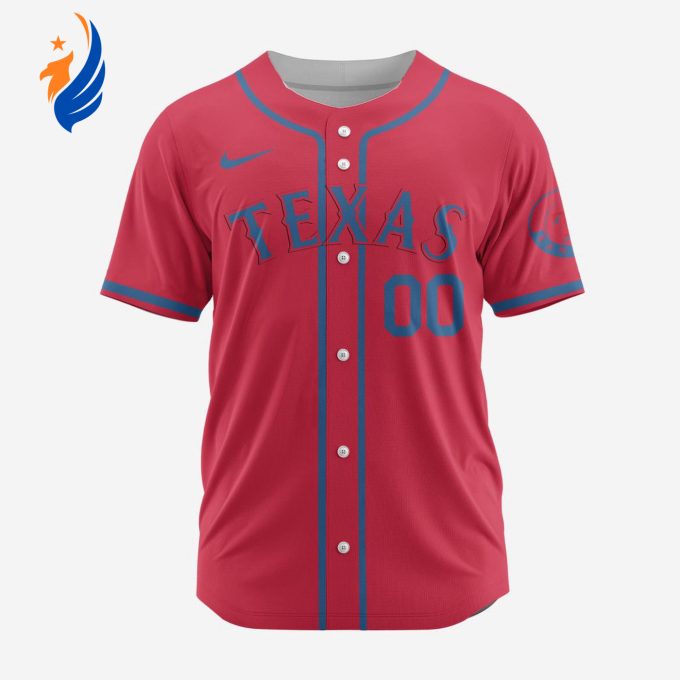 MLB Texas Rangers Personalized Alternate Design Concept Baseball Jersey 2404 MLB Texas Rangers Personalized Alternate Design Concept Baseball Jersey 2404