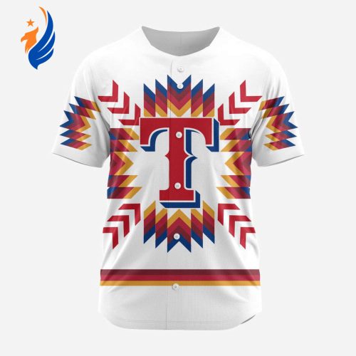 MLB Texas Rangers Special Native Design Baseball Jersey Gift for Men Women