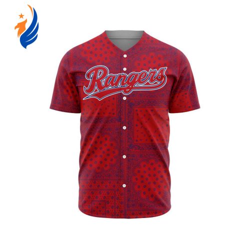 MLB Texas Rangers Special Paisley Design Baseball Jersey Gift for Men Women