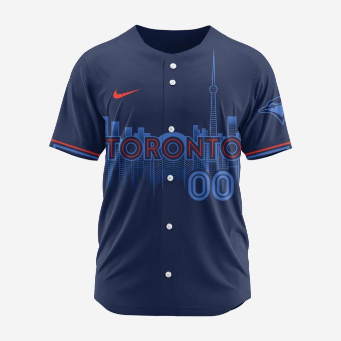 MLB Toronto Blue Jays Personalized 2024 City Connect Baseball Jersey Design