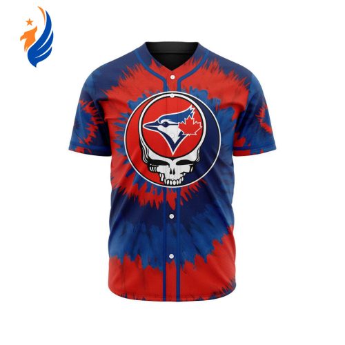 MLB Toronto Blue Jays Special Grateful Dead Design Baseball Jersey Gift for Men Women