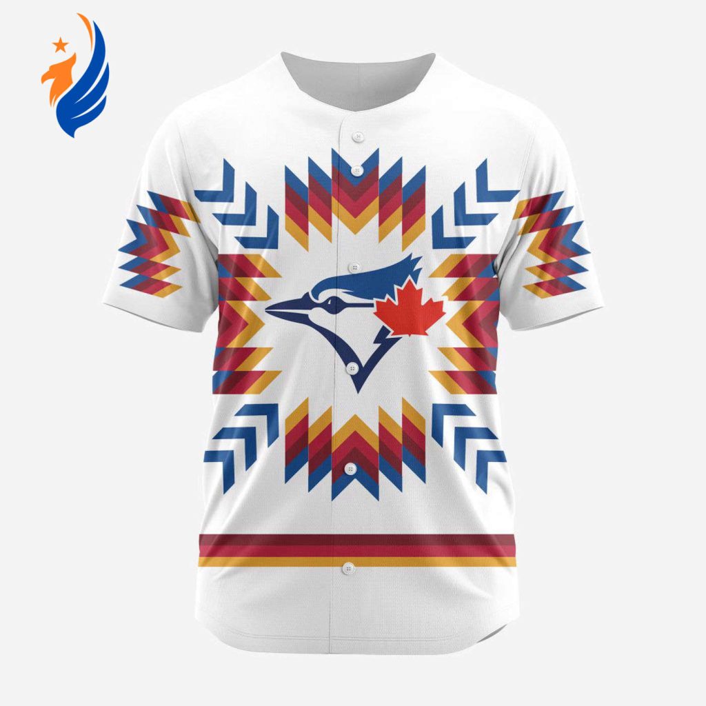 MLB Toronto Blue Jays Special Native Design Baseball Jersey Gift for Men Women MLB Toronto Blue Jays Special Native Design Baseball Jersey Gift for Men Women