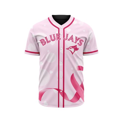 MLB Toronto Blue Jays Special Pink Design Fight Breast Cancer Baseball Jersey Gift for Men Women