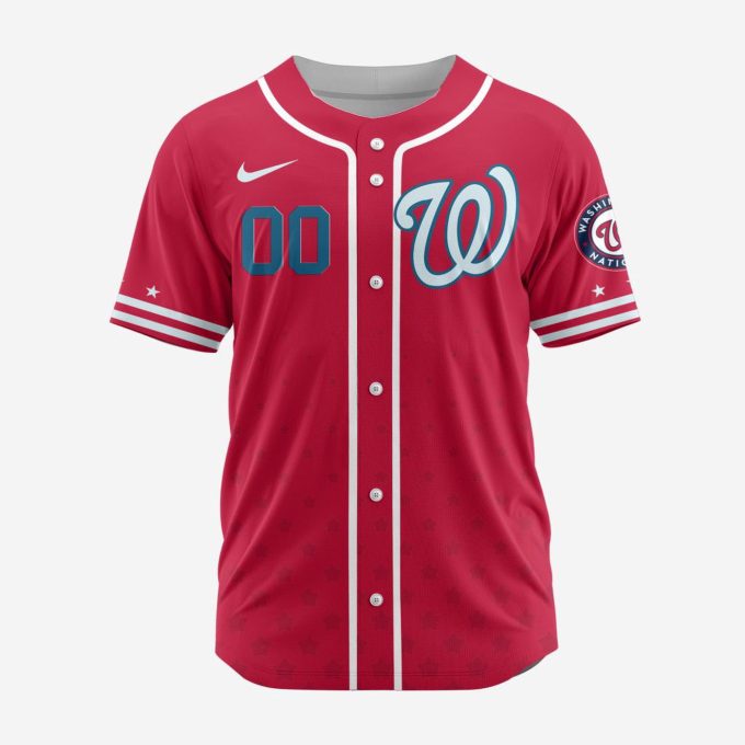 MLB Washington Nationals Personalized Alternate Design Concept Baseball Jersey 2403