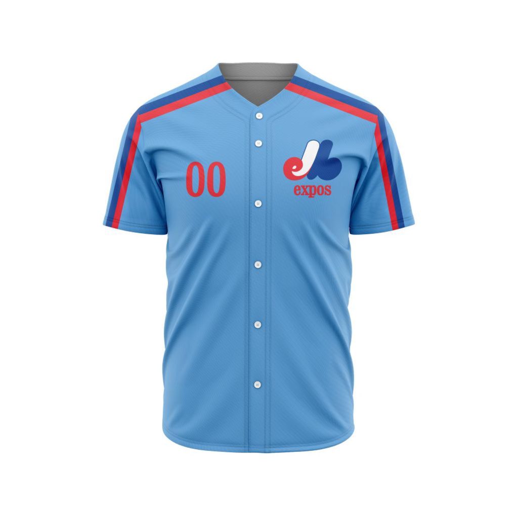 Montreal Expos Personalized Vintage Baseball Jersey Montreal Expos Personalized Vintage Baseball Jersey
