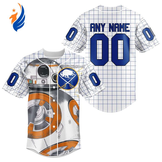 NHL Buffalo Sabres | Specialized Baseball Jersey X BB-8 D Star War NHL Buffalo Sabres | Specialized Baseball Jersey X BB-8 D Star War