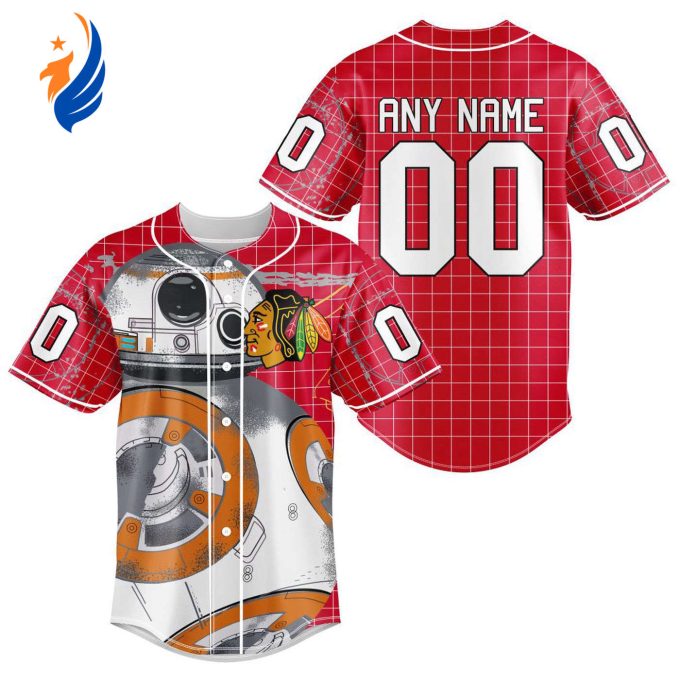NHL Chicago BlackHawks | Specialized Baseball Jersey X BB-8 D Star War NHL Chicago BlackHawks | Specialized Baseball Jersey X BB-8 D Star War