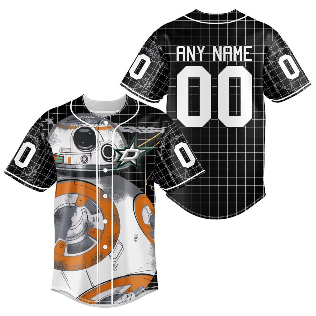 NHL Dallas Stars | Specialized Baseball Jersey X BB-8 D Star War NHL Dallas Stars | Specialized Baseball Jersey X BB-8 D Star War