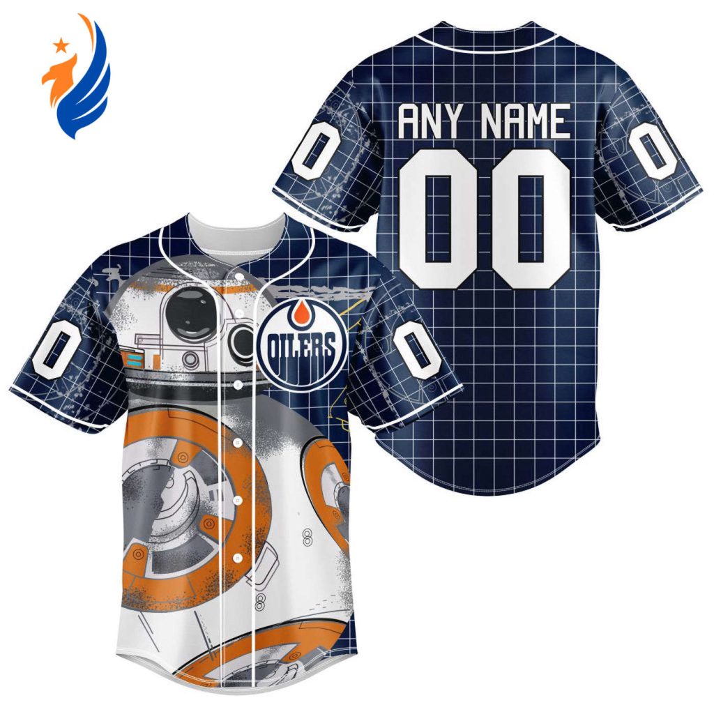 NHL Edmonton Oilers | Specialized Baseball Jersey X BB-8 D Star War NHL Edmonton Oilers | Specialized Baseball Jersey X BB-8 D Star War