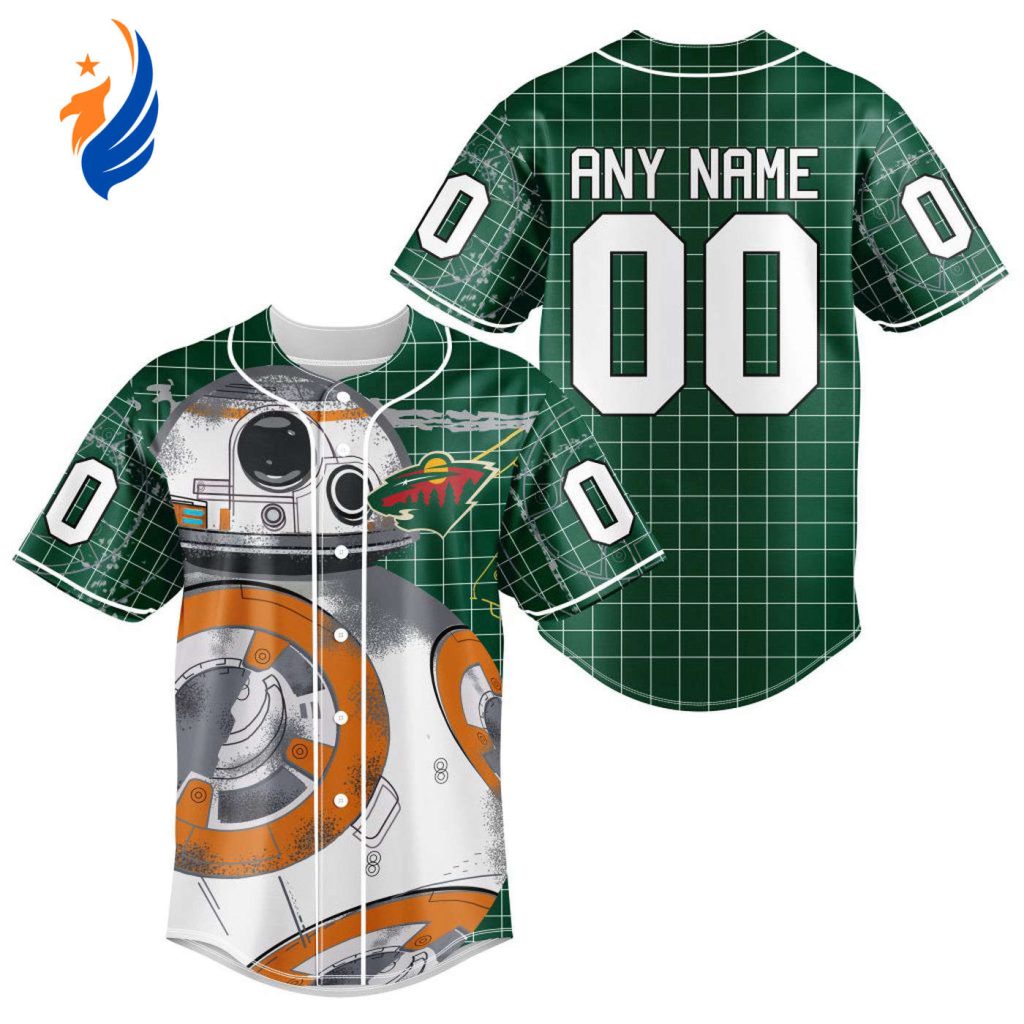 NHL Minnesota Wild | Specialized Baseball Jersey X BB-8 D Star War NHL Minnesota Wild | Specialized Baseball Jersey X BB-8 D Star War