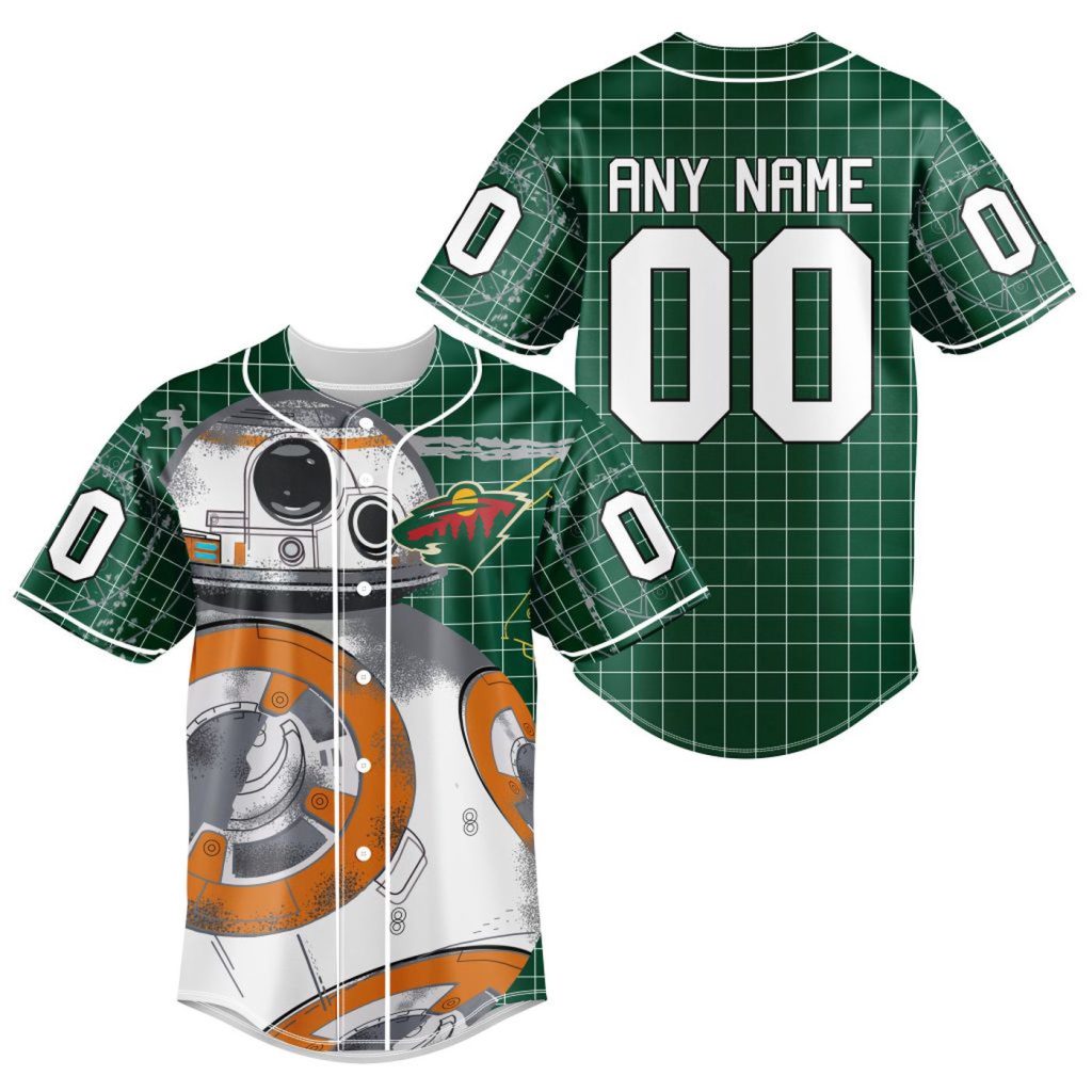 NHL Minnesota Wild | Specialized Baseball Jersey X BB-8 D Star War NHL Minnesota Wild | Specialized Baseball Jersey X BB-8 D Star War