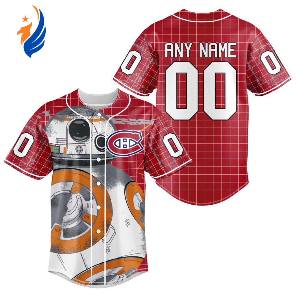 NHL Montreal Canadiens | Specialized Baseball Jersey X BB-8 D Star War NHL Montreal Canadiens | Specialized Baseball Jersey X BB-8 D Star War