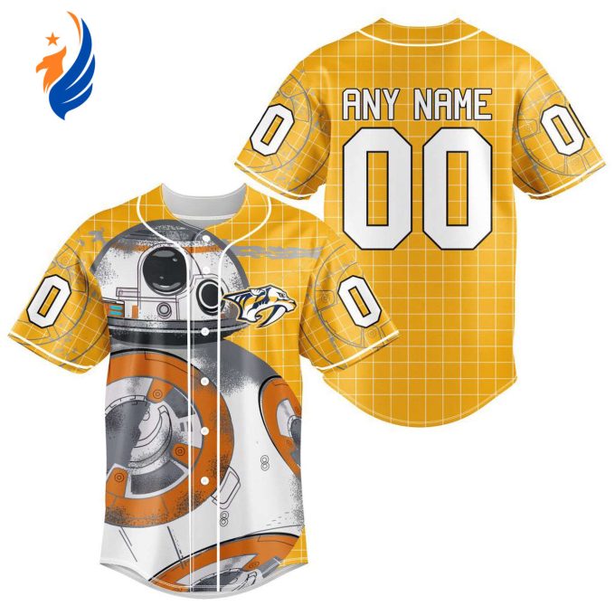 NHL Nashville Predators | Specialized Baseball Jersey X BB-8 D Star War NHL Nashville Predators | Specialized Baseball Jersey X BB-8 D Star War