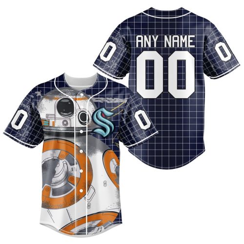 NHL Seattle Kraken | Specialized Baseball Jersey X BB-8 D Star War