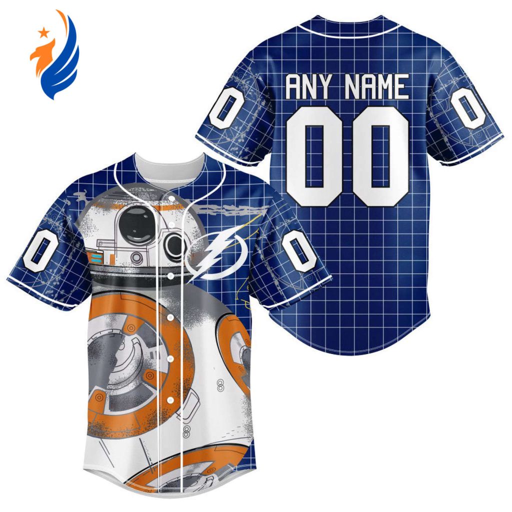 NHL Tampa Bay Lightning | Specialized Baseball Jersey X BB-8 D Star War NHL Tampa Bay Lightning | Specialized Baseball Jersey X BB-8 D Star War