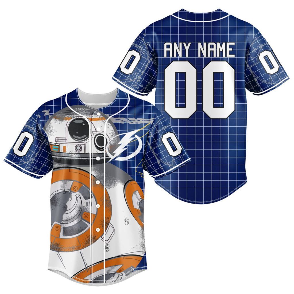 NHL Tampa Bay Lightning | Specialized Baseball Jersey X BB-8 D Star War NHL Tampa Bay Lightning | Specialized Baseball Jersey X BB-8 D Star War