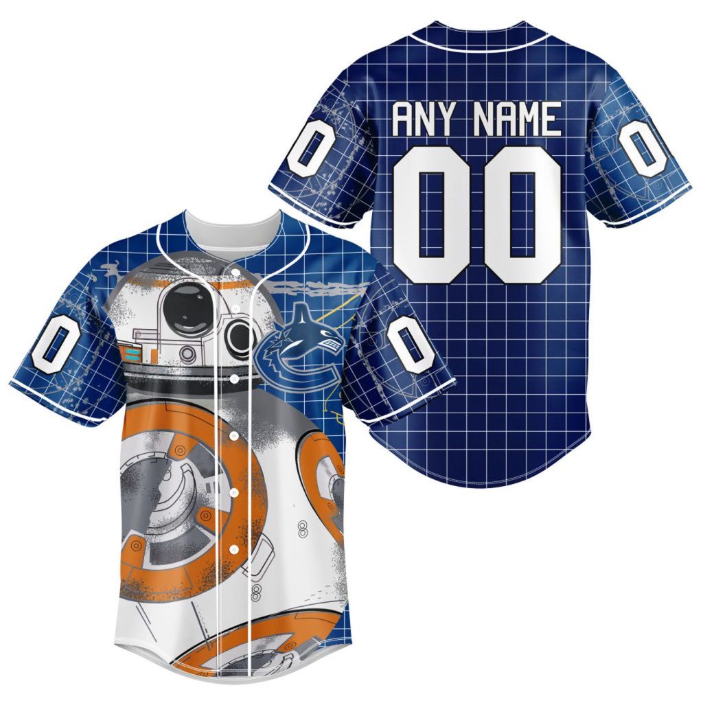 NHL Vancouver Canucks | Specialized Baseball Jersey X BB-8 D Star War NHL Vancouver Canucks | Specialized Baseball Jersey X BB-8 D Star War