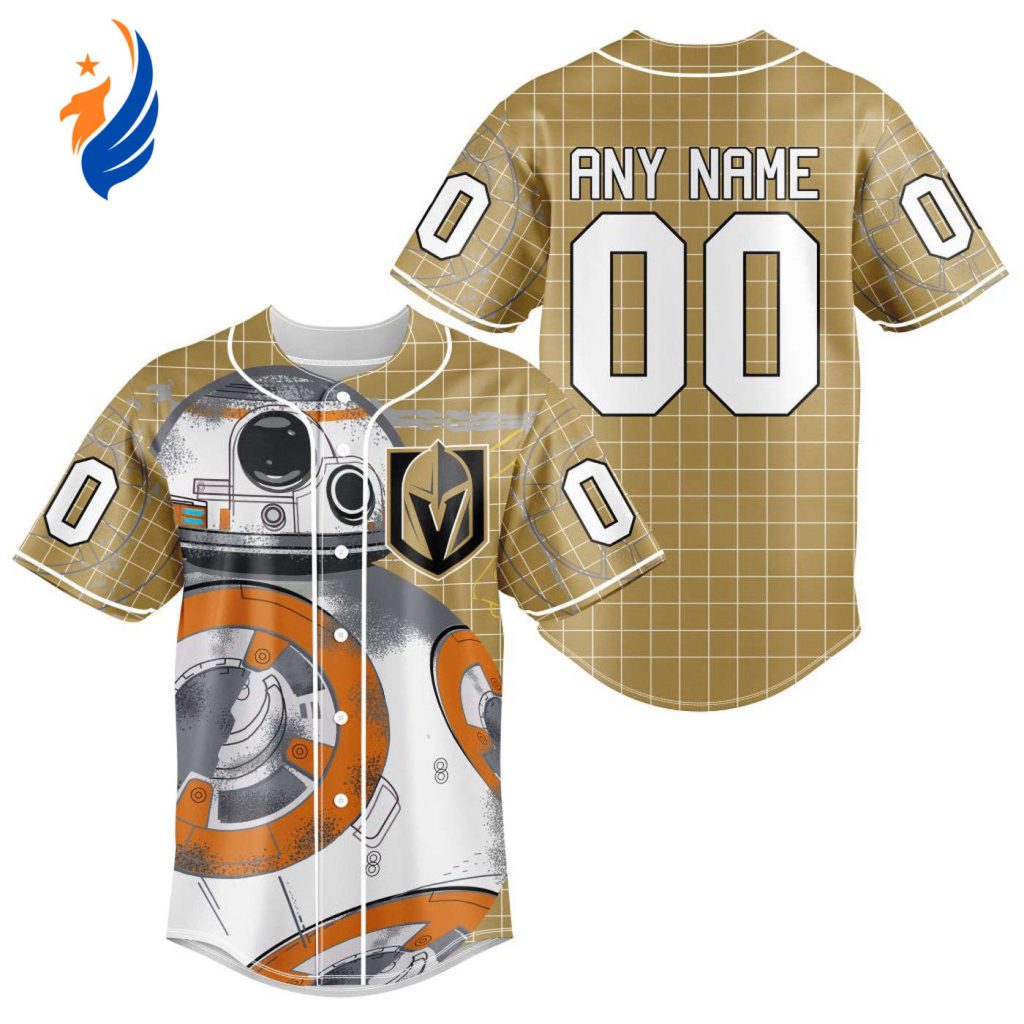 NHL Vegas Golden Knights | Specialized Baseball Jersey X BB-8 D Star War NHL Vegas Golden Knights | Specialized Baseball Jersey X BB-8 D Star War