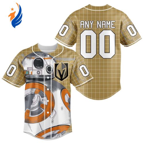 NHL Vegas Golden Knights | Specialized Baseball Jersey X BB-8 D Star War