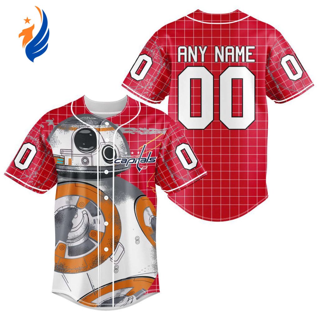 NHL Washington Capitals | Specialized Baseball Jersey X BB-8 D Star War NHL Washington Capitals | Specialized Baseball Jersey X BB-8 D Star War
