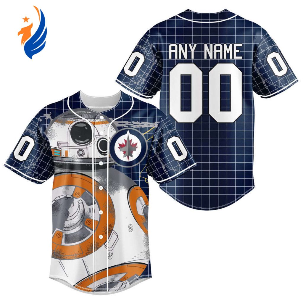 NHL Winnipeg Jets | Specialized Baseball Jersey X BB-8 D Star War NHL Winnipeg Jets | Specialized Baseball Jersey X BB-8 D Star War