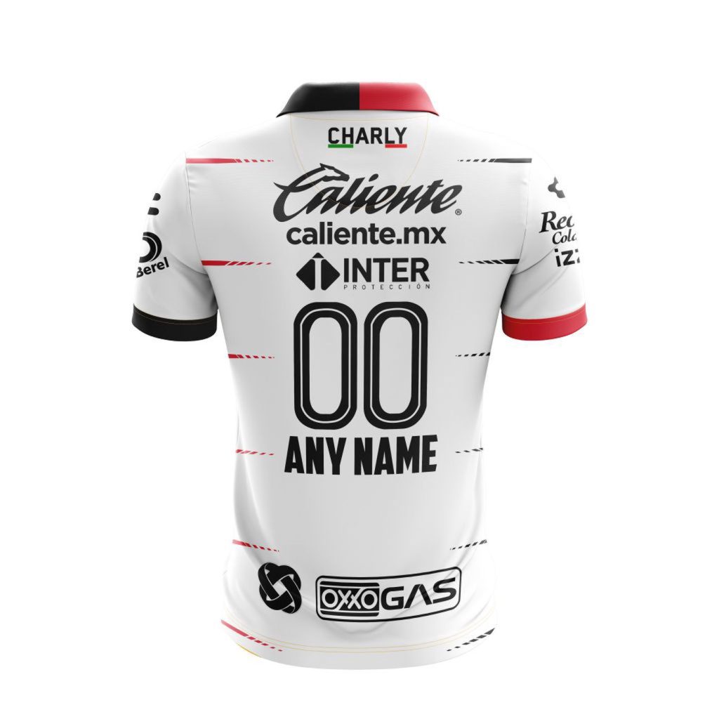 Personalise Liga MX Atlas Charly Fútbol 2021/22 Away Polo Personalise Liga MX Atlas Charly Fútbol 2021/22 Away Polo