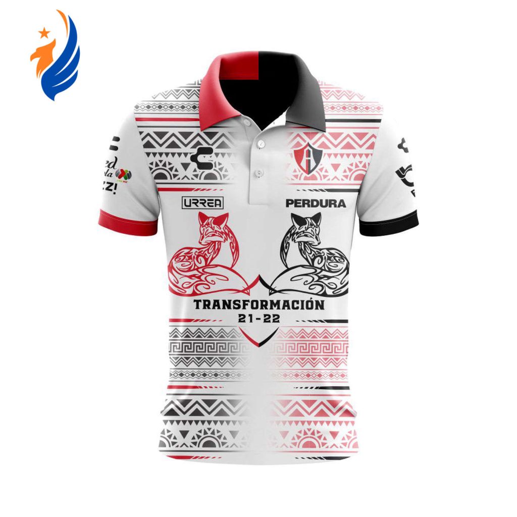 Personalise Liga MX Atlas F.C Mix Aztec Culture Concepts Polo Gift for Men Women Personalise Liga MX Atlas F.C Mix Aztec Culture Concepts Polo Gift for Men Women