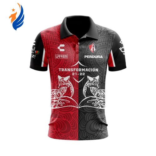 Personalise Liga MX Atlas F.C Mix Aztec Culture Concepts Polo Gift for Men Women