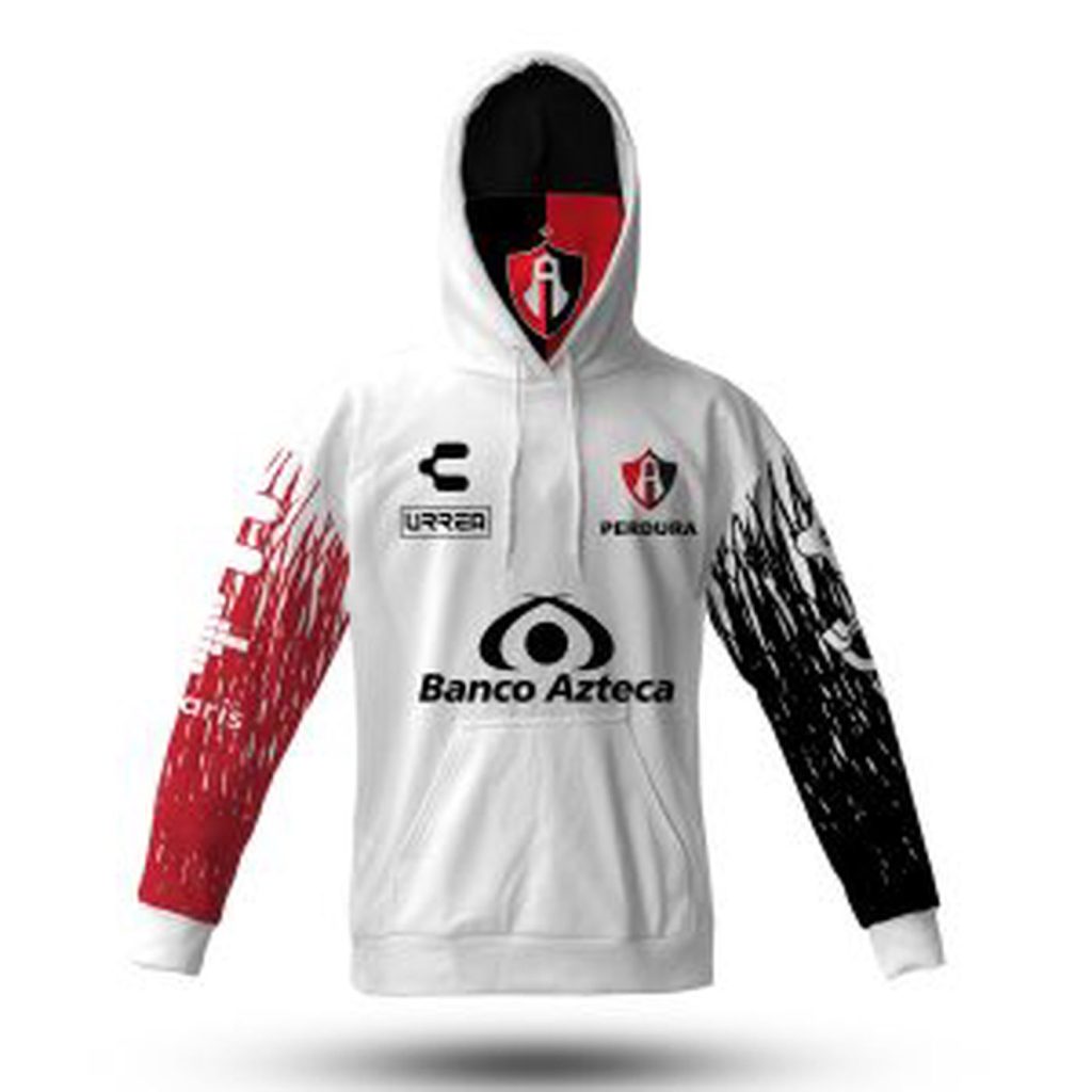 Personalise Liga MX Club Atlas 2020/21 Away Mask Hoodie Jersey Personalise Liga MX Club Atlas 2020/21 Away Mask Hoodie Jersey